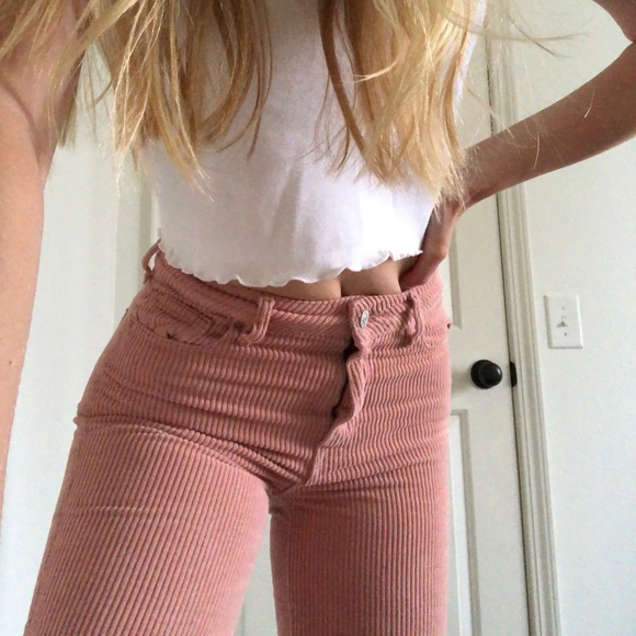 Corduroy PacSun mom jean, dusty pink size 25 - Picture 2 of 7
